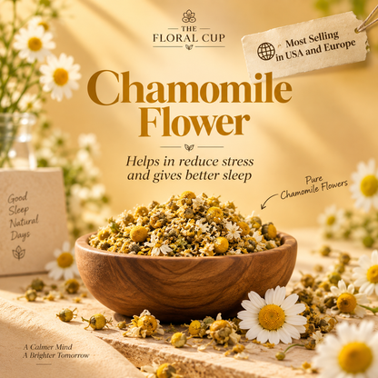 Calm Sleep Herbal Tea | Chamomile Flower Tea | 30+ Cups