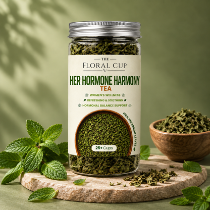 Her Hormone Harmony Herbal Tea | Spearmint Leaf Tea | 25+ Cups