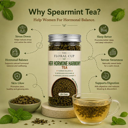Her Hormone Harmony Herbal Tea | Spearmint Leaf Tea | 25+ Cups