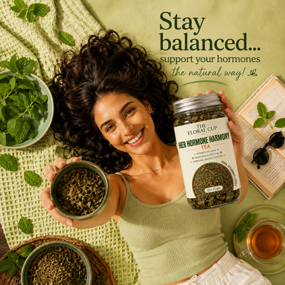 Her Hormone Harmony Herbal Tea | Spearmint Leaf Tea | 25+ Cups