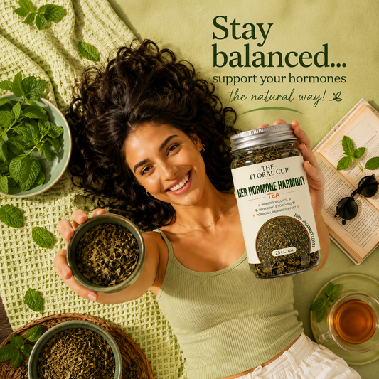 Her Hormone Harmony Herbal Tea | Spearmint Leaf Tea | 25+ Cups