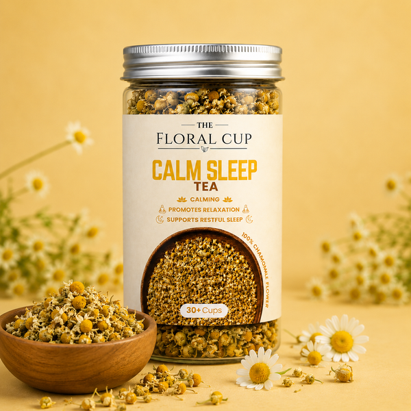 Calm Sleep Herbal Tea | Chamomile Flower Tea | 30+ Cups