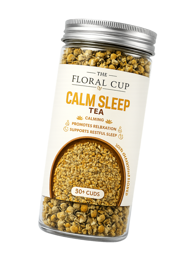 Calm Sleep Herbal Tea | Chamomile Flower Tea | 30+ Cups