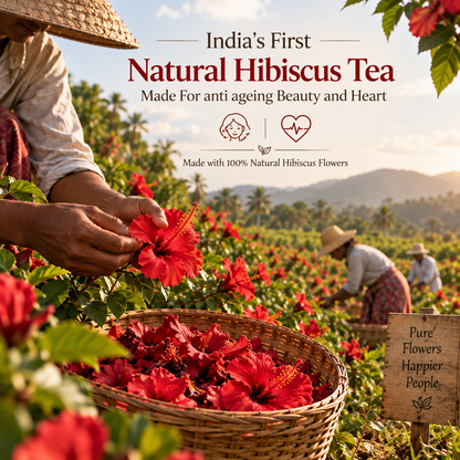 Beauty & Heart Herbal Tea | Hibiscus Flower Tea | 30+ Cups